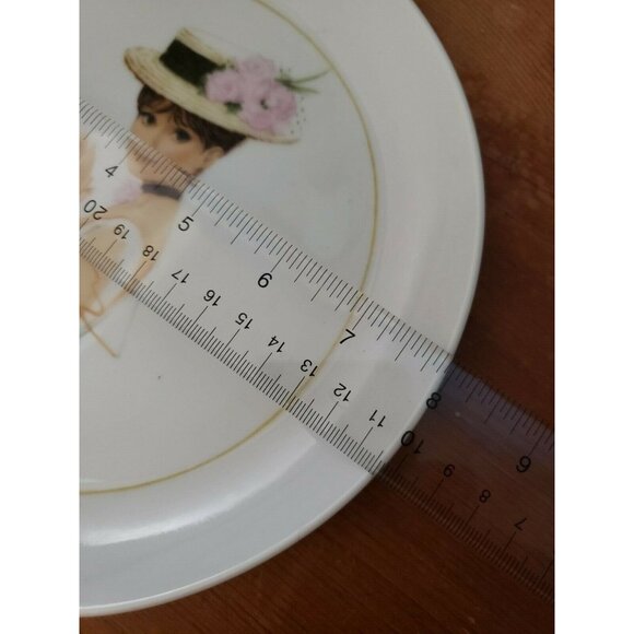 Enesco Imports Japan Victorian Girl with Hat Porcelain Collector Plate 8 - Picture 6 of 6